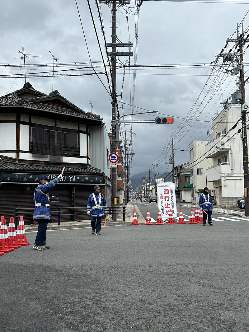 京都府京都市　イベント警備　京都マラソン2024