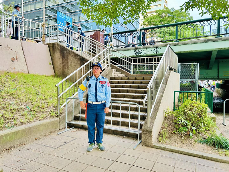 大阪府大阪市 イベント警備 天神祭にて交通誘導、安全対策