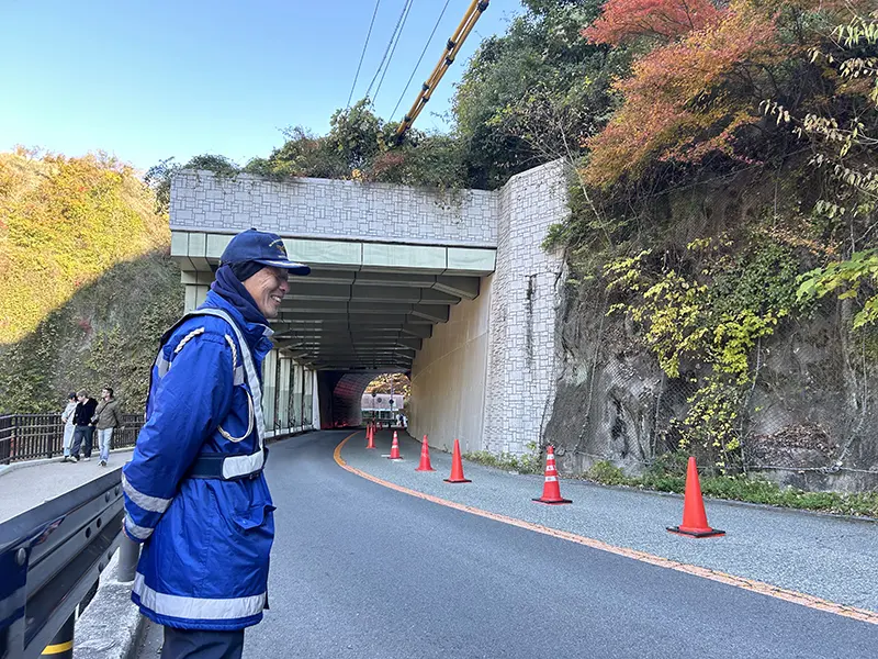 大阪府箕面市　イベント警備　箕面大滝もみじまつりでの警備