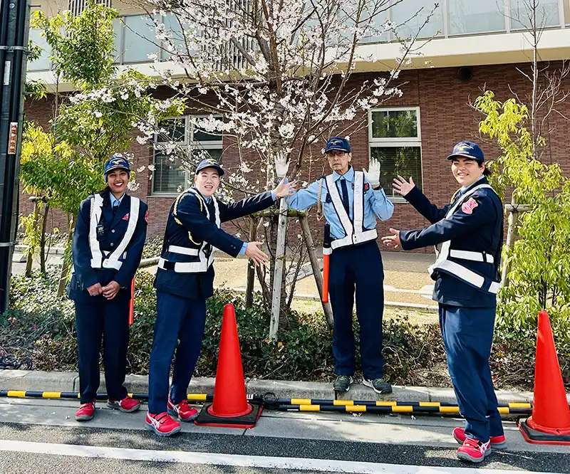 兵庫県川西市　イベント警備　川西市源氏まつり　車両誘導警備