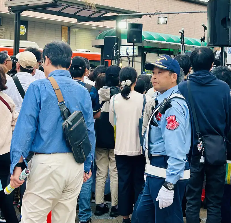 大阪府高槻市 イベント警備 高槻JAZZストリート イベント参加者の安全対策