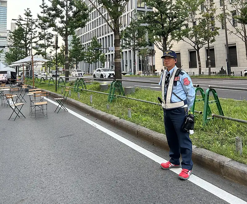 大阪府大阪市　イベント警備　人中心の道路空間へ　～みちの未来体験EXPO～での警備
