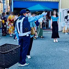 大阪市淀川区　淀川花火大会　イベント警備（雑踏警備）