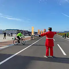 兵庫県加東市　イベント警備　北はりまファンファンライド2022での交通誘導