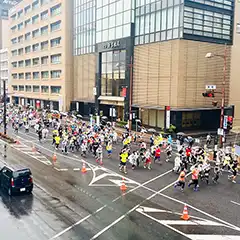 岡山県岡山市　イベント警備　岡山マラソンでの警備