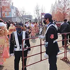 兵庫県神戸市　イベント警備　ノエビアスタジアム　神戸市はたちを祝う会にて交通誘導・業務支援