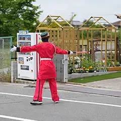 兵庫県三田市　イベント警備　かね庵様『庭楽育フェスタ』での警備、イベント参加者の安全対策