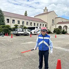 兵庫県三田市　大学キャンパス　関西学院大学のキャンパス工事に伴う交通誘導、安全対策