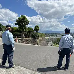 兵庫県三田市　お寺　青龍寺様にて交通誘導、安全対策